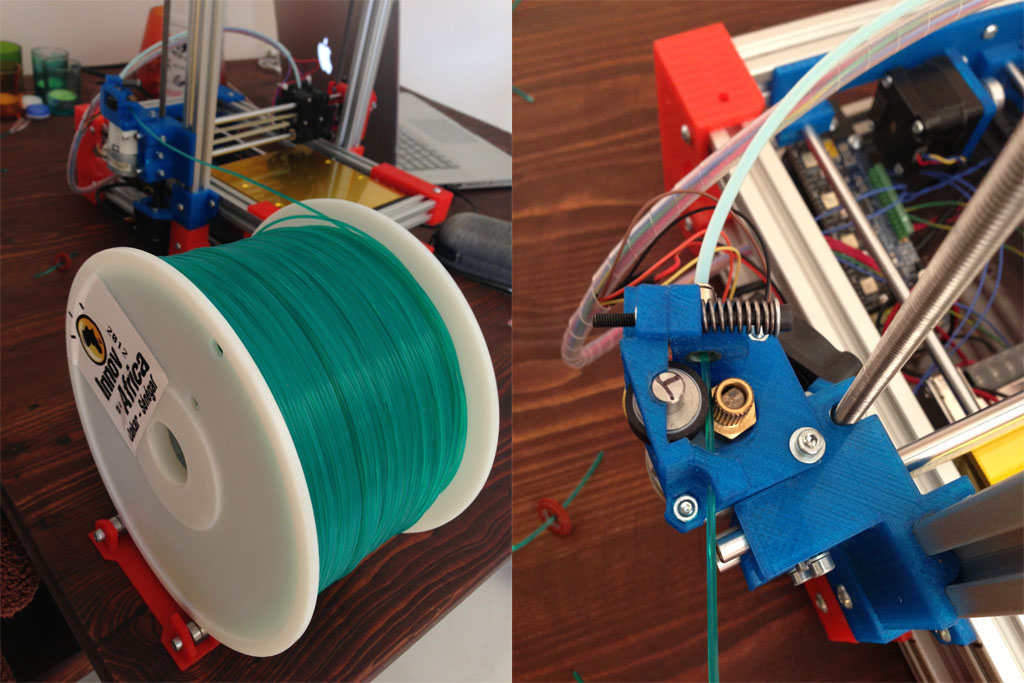 The filament and the filament feeder